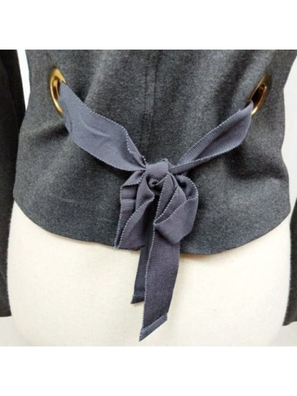 Marc By Marc Jacobs Cropped Gray Blazer S - Picture 5 of 8
